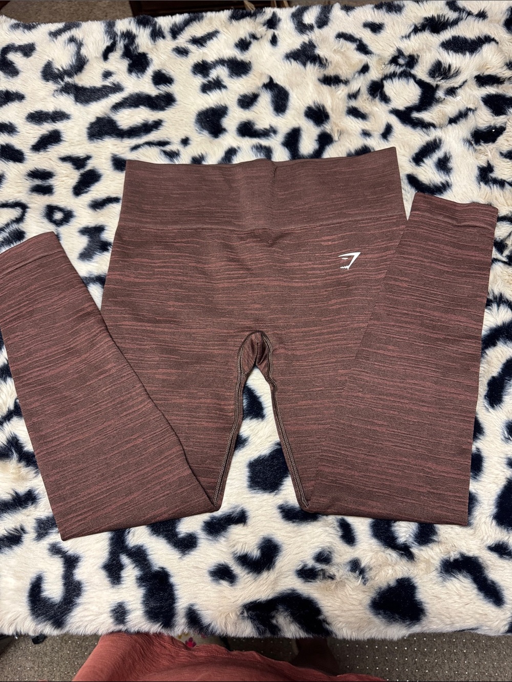 Gymshark Seamless High-Waist Leggings in Heathered Brown